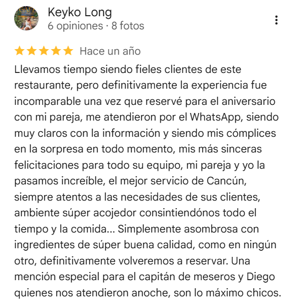 Reseña de Keyko Long sobre su aniversario en Happy Jaiba