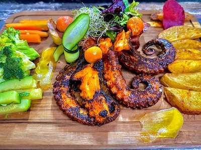 Mariscos frescos y ceviches